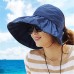NEW  Lady UV Protection Cap Wide Brim Visor Summer Sun Foldable Outdoor Hat  eb-57763173